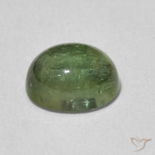 Tormalina Terra Verde naturale da 1.41 ct, Ovale, Trasparente