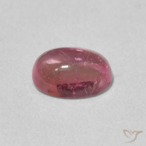 Tormalina Rosa intenso naturale da 0.69 ct, Ovale, Trasparente