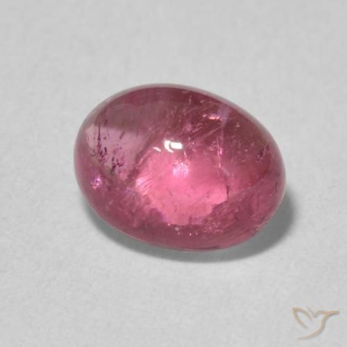 Tormalina Light Merlot Red naturale da 1.39 ct, Ovale, Trasparente