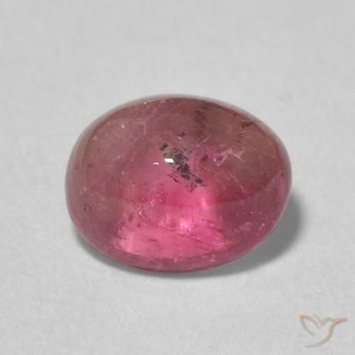 1.41ct Naturale Rosso scuro Tormalina, Ovale, Trasparente