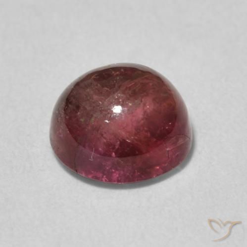 Tormalina Rosa arancione naturale da 1.64 ct, Rotondo, Trasparente