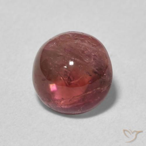 Tormalina Rosa medio naturale da 1.41 ct, Rotondo, Trasparente