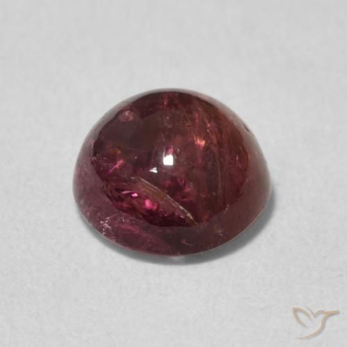 Tormalina Rosa medio naturale da 1.41 ct, Rotondo, Trasparente