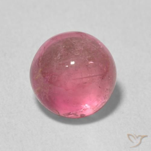 Tormalina Rosa viola naturale da 1.40 ct, Rotondo, Trasparente