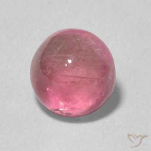 Tormalina Rosa viola naturale da 1.40 ct, Rotondo, Trasparente