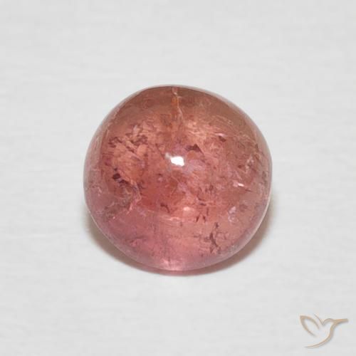 Tormalina Rosa medio naturale da 1.00 ct, Rotondo, Trasparente