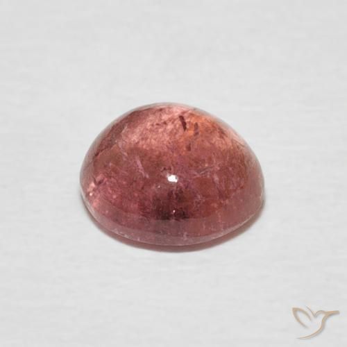 Tormalina Rosa medio naturale da 1.00 ct, Rotondo, Trasparente