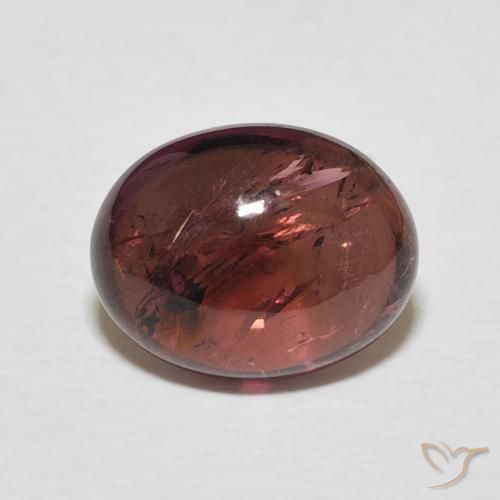 2.95ct Naturale Medium Dark-Red Tormalina, Ovale, Trasparente