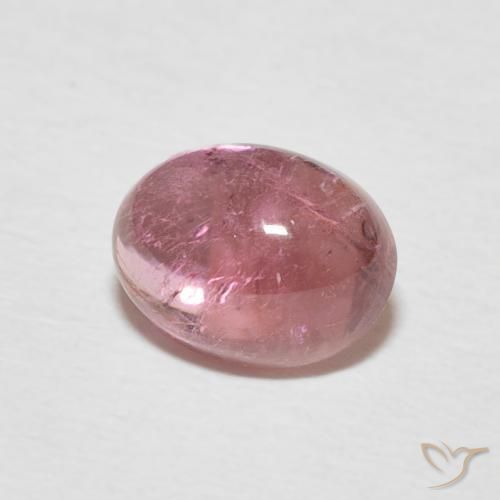 Tormalina Rosa arancio naturale da 1.67 ct, Ovale, Trasparente