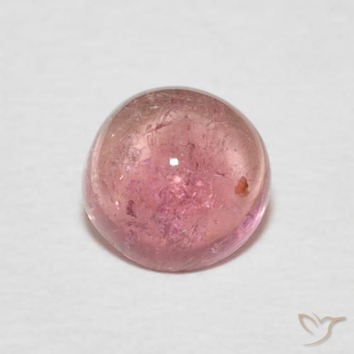 0.97ct Naturale Rosa intenso Tormalina, Rotondo, Trasparente