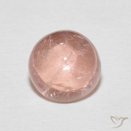 1.84ct Naturale Rosa terroso Tormalina, Rotondo, Trasparente