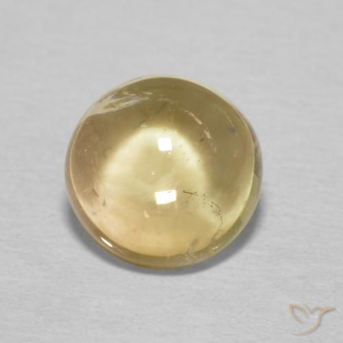 1.39ct Naturale Dorato Tormalina, Rotondo, Trasparente