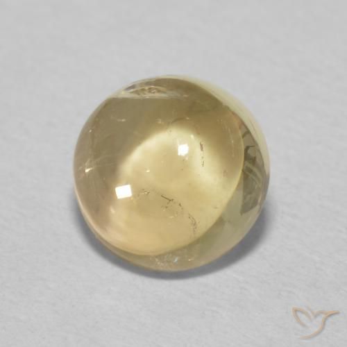 Tormalina Dorato naturale da 1.39 ct, Rotondo, Trasparente