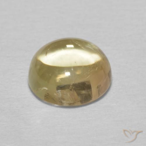 Tormalina Dorato naturale da 1.39 ct, Rotondo, Trasparente