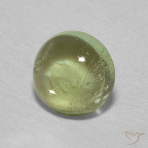 Tormalina Terra Verde naturale da 0.76 ct, Rotondo, Trasparente