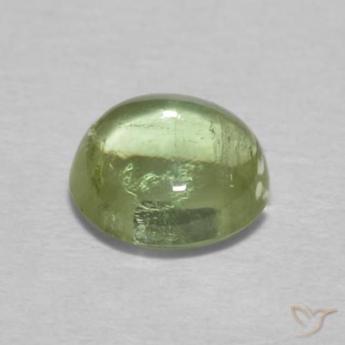 Tormalina Terra Verde naturale da 0.76 ct, Rotondo, Trasparente