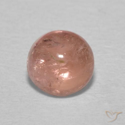 0.66ct Naturale Pompelmo Rosa Tormalina, Rotondo, Trasparente
