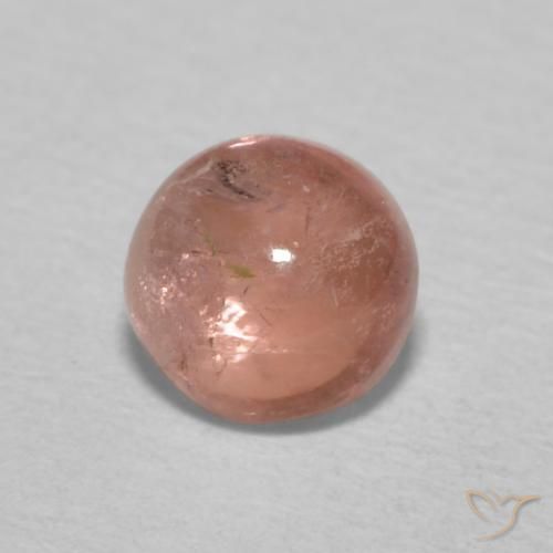 Tormalina Pompelmo Rosa naturale da 0.66 ct, Rotondo, Trasparente