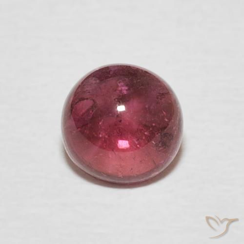 Tormalina Rosa arancione naturale da 0.73 ct, Rotondo, Trasparente