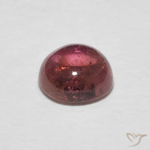 Tormalina Rosa arancione naturale da 0.73 ct, Rotondo, Trasparente