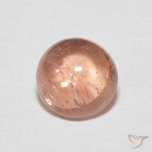 Tormalina Rosa chiaro naturale da 1.50 ct, Rotondo, Trasparente