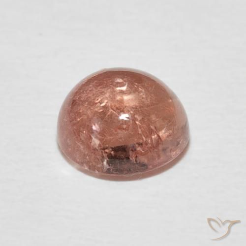Tormalina Rosa chiaro naturale da 1.50 ct, Rotondo, Trasparente