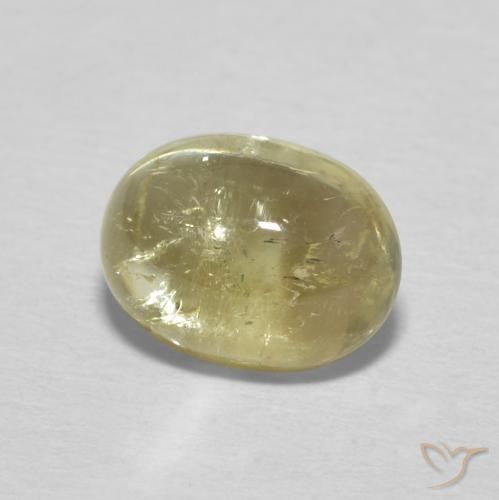 Tormalina Giallo pallido naturale da 1.57 ct, Ovale, Trasparente