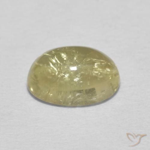 Tormalina Giallo pallido naturale da 1.57 ct, Ovale, Trasparente