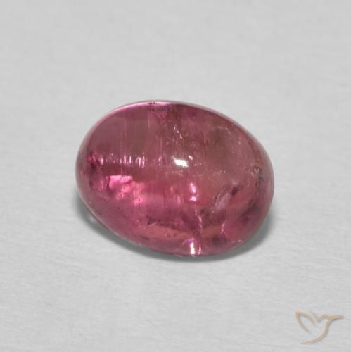 Tormalina Rosa medio naturale da 1.31 ct, Ovale, Trasparente