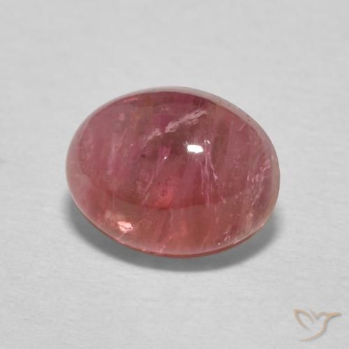 Tormalina Rosa scuro naturale da 1.79 ct, Ovale, Trasparente