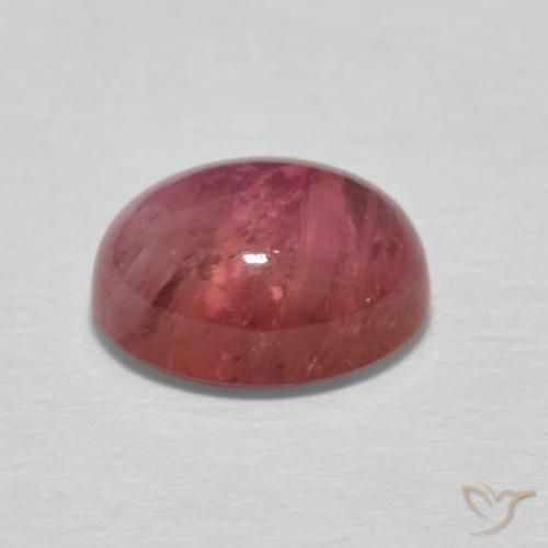 Tormalina Rosa scuro naturale da 1.79 ct, Ovale, Trasparente