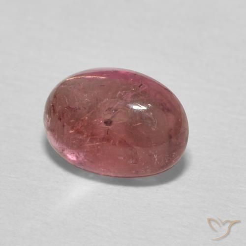 Tormalina Rosa scuro naturale da 1.34 ct, Ovale, Trasparente