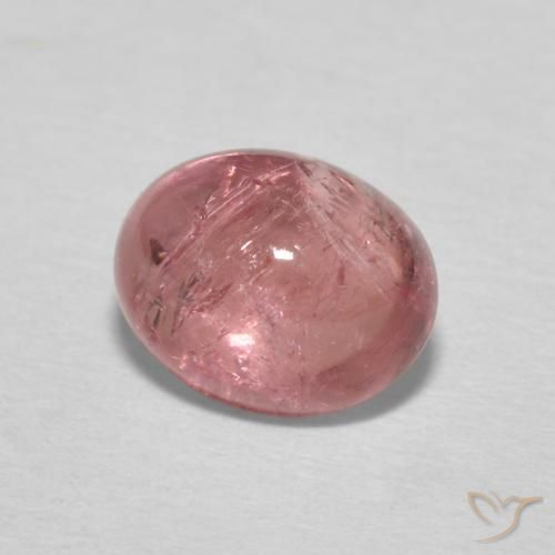 Tormalina Rosa scuro naturale da 1.85 ct, Ovale, Trasparente