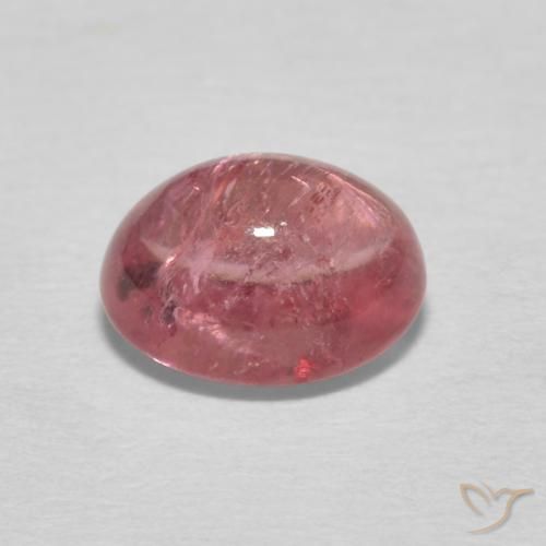 Tormalina Rosa scuro naturale da 1.85 ct, Ovale, Trasparente