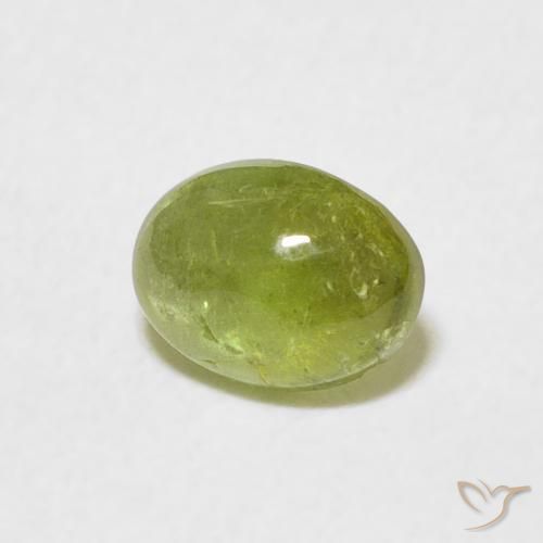 Tormalina Verde oliva naturale da 0.69 ct, Ovale, Trasparente