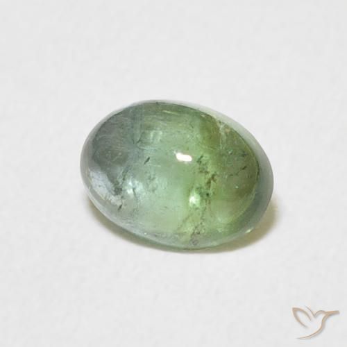 Tormalina Medium Light Green naturale da 0.69 ct, Ovale, Trasparente
