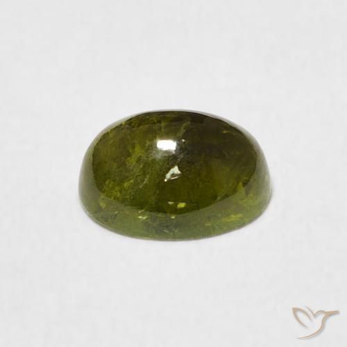 Tormalina Caldo bosco verde naturale da 0.80 ct, Ovale, Trasparente