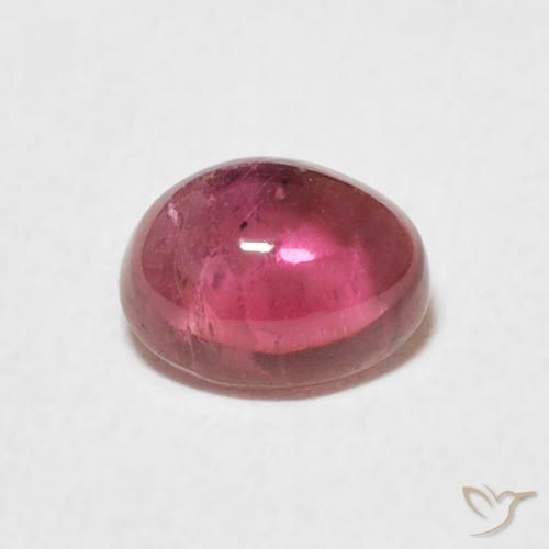 0.66ct Naturale Magenta intenso Tormalina, Ovale, Trasparente