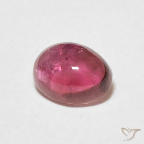 Tormalina Magenta intenso naturale da 0.66 ct, Ovale, Trasparente