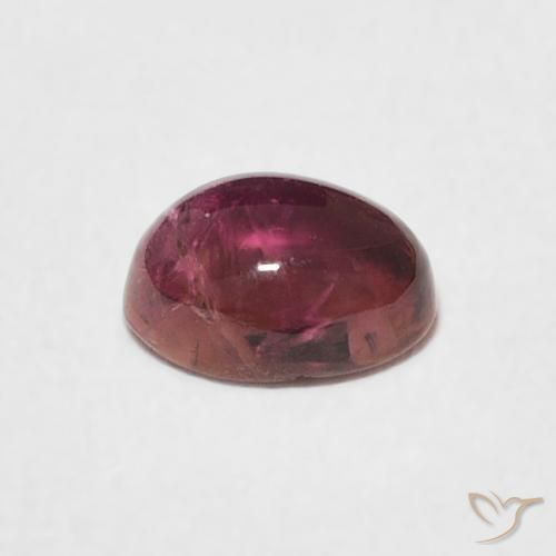 Tormalina Magenta intenso naturale da 0.66 ct, Ovale, Trasparente