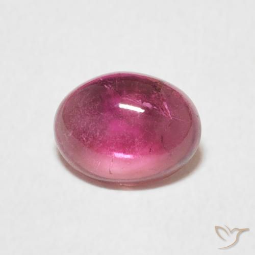 0.75ct Naturale Magenta intenso Tormalina, Ovale, Trasparente