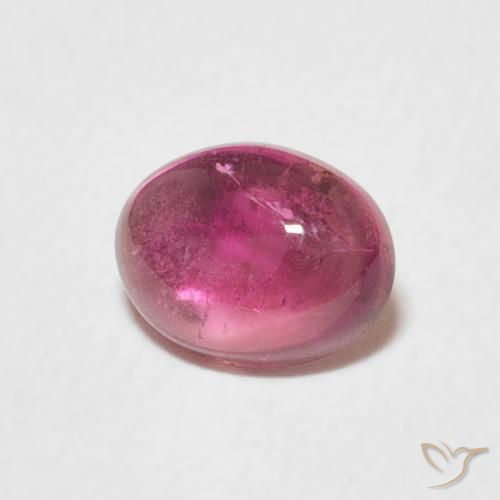 Tormalina Magenta intenso naturale da 0.75 ct, Ovale, Trasparente