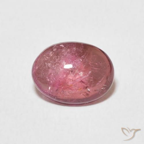 1.40ct Naturale Dark PInk Tormalina, Ovale, Trasparente