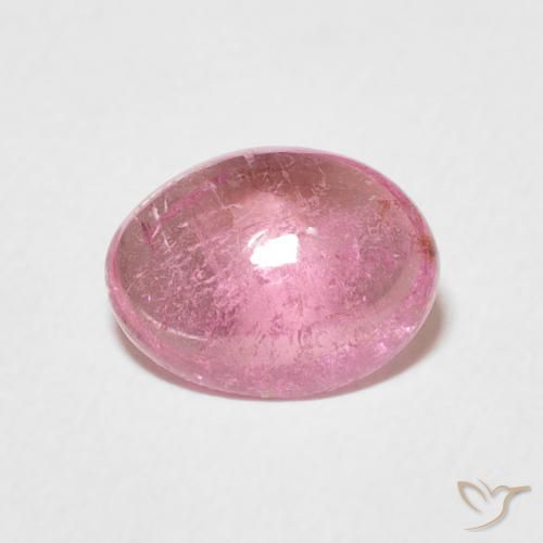 1.86ct Naturale Rosa gomma da masticare Tormalina, Ovale, Trasparente