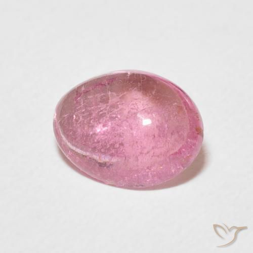 Tormalina Rosa gomma da masticare naturale da 1.86 ct, Ovale, Trasparente