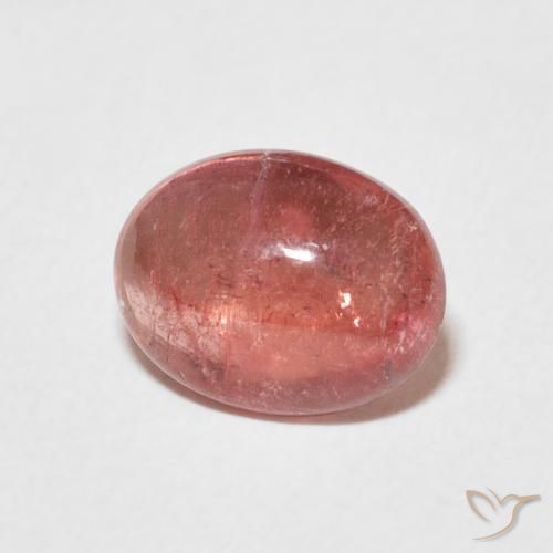 Tormalina rosa lampone naturale da 2.39 ct, Ovale, Trasparente