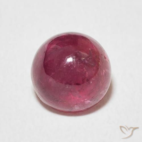 1.44ct Naturale Magenta intenso Tormalina, Rotondo, Trasparente