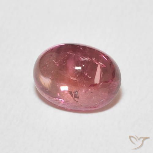 Tormalina Rosa medio naturale da 1.79 ct, Ovale, Trasparente