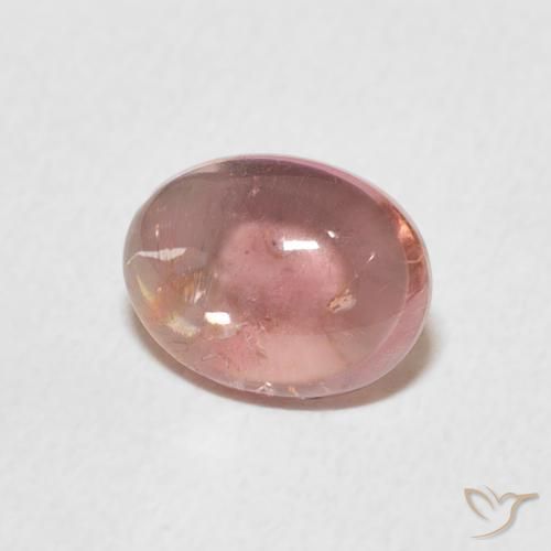 Tormalina Rosa chiaro naturale da 1.30 ct, Ovale, Trasparente
