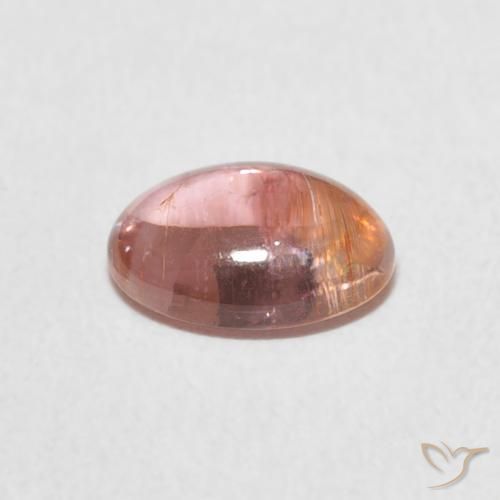 Tormalina Rosa chiaro naturale da 1.30 ct, Ovale, Trasparente